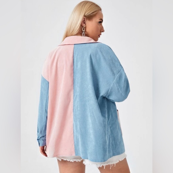 Two tone drop shoulder shirt - Picture 2 of 2